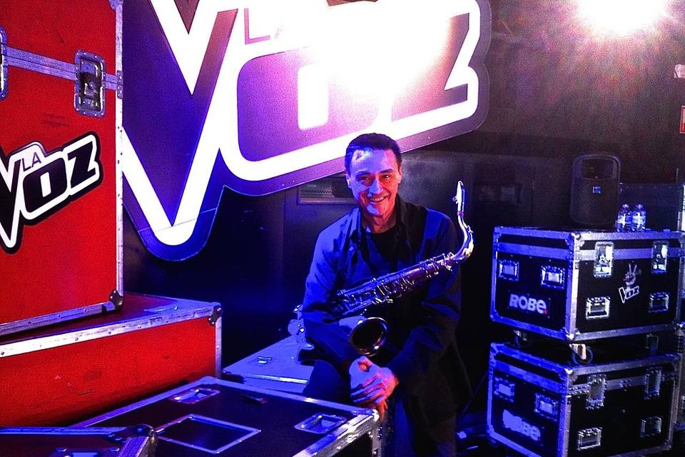 Saxofonista en La Voz 2015