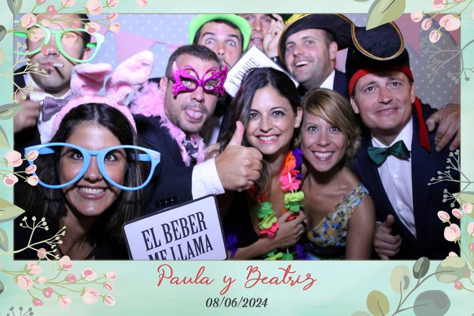 Plantilla boda foto flores