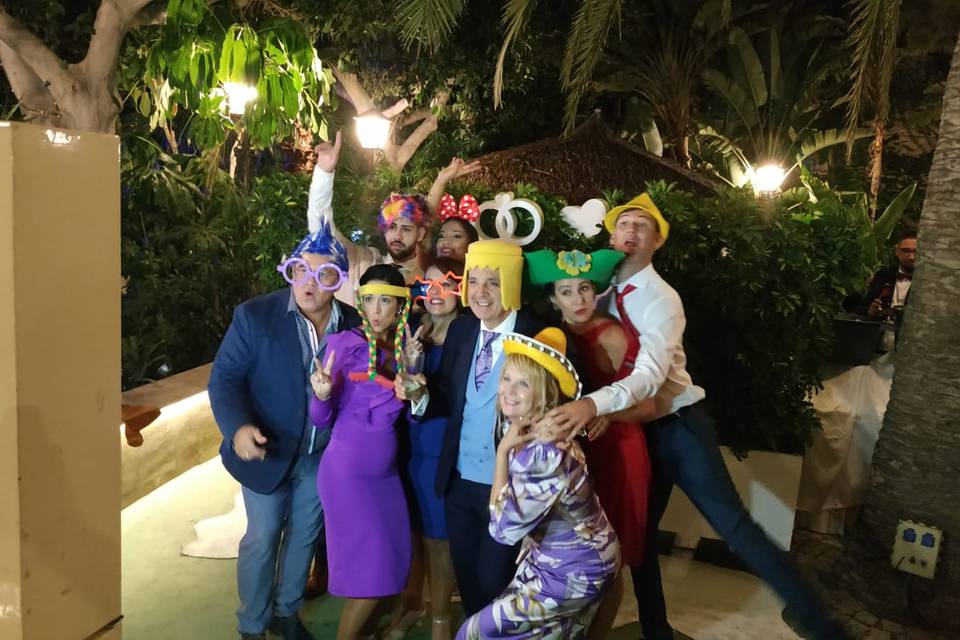Grupo en una boda