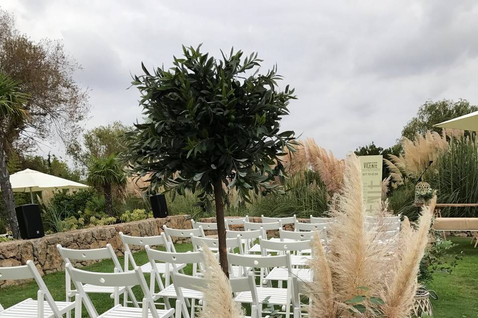 Decoración boda civil