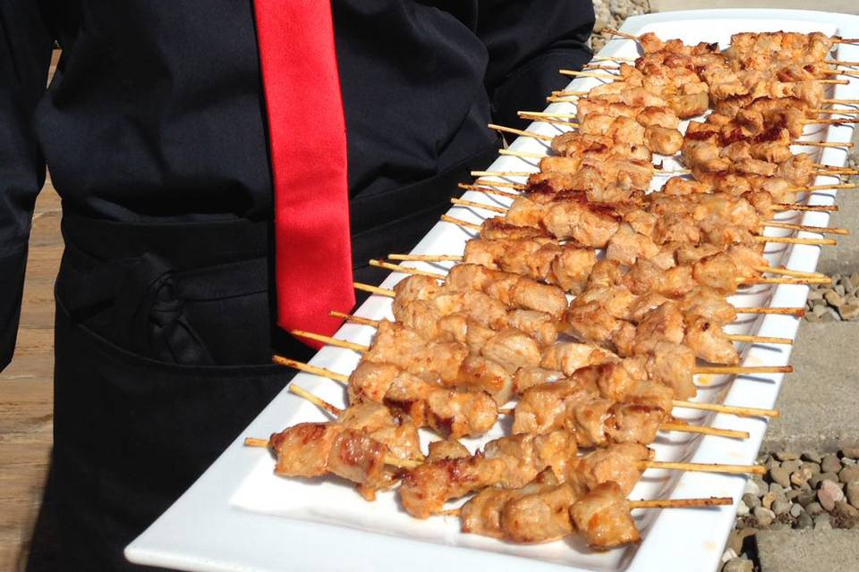 Brocheta catering bienvenida