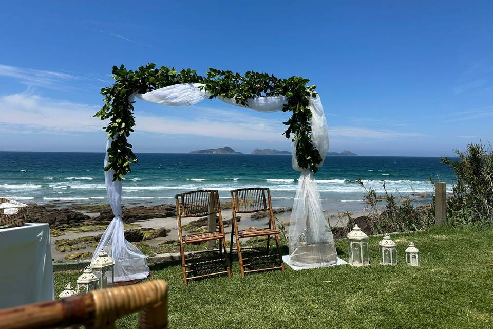 Boda junto al mar