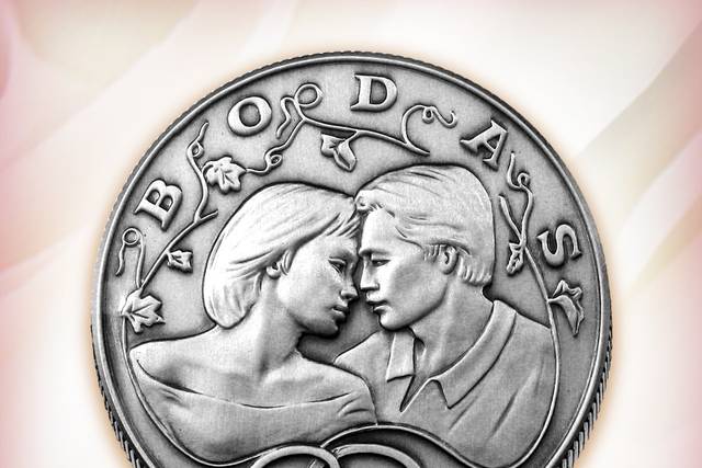 Medalla de plata envejecida