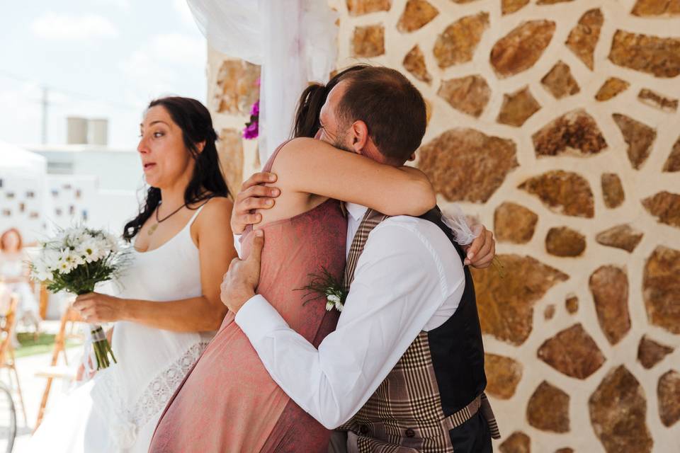 Boda exterior de día