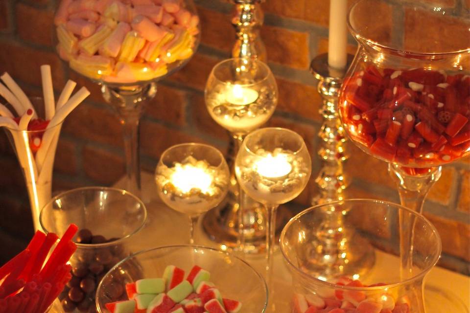 Candy bar para boda sencillo