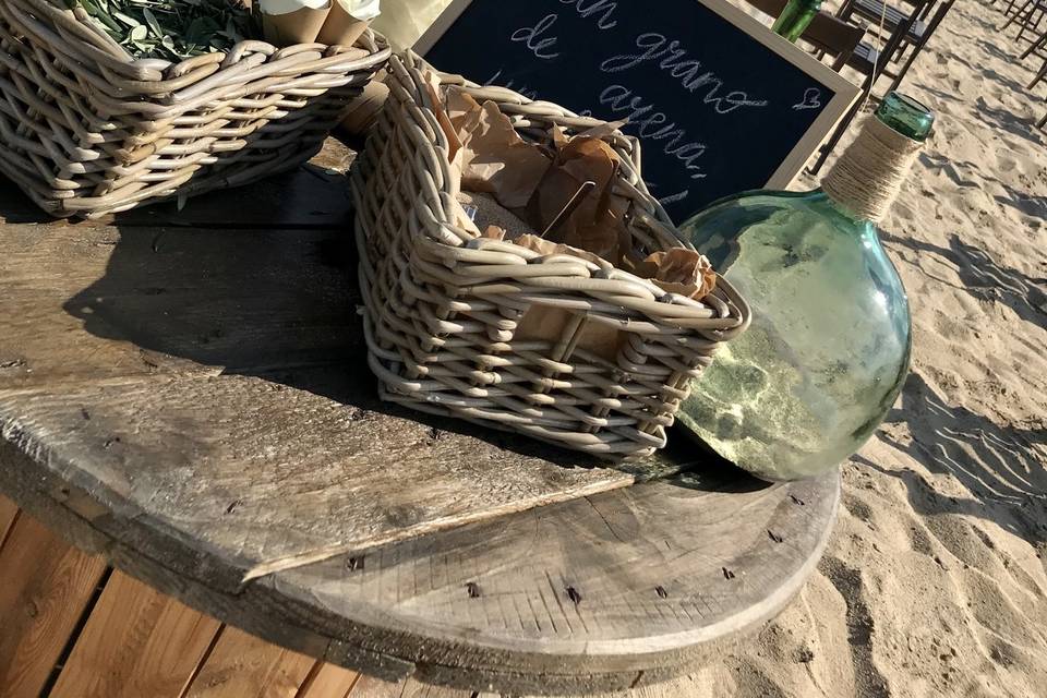 Decoracion boda en la playa