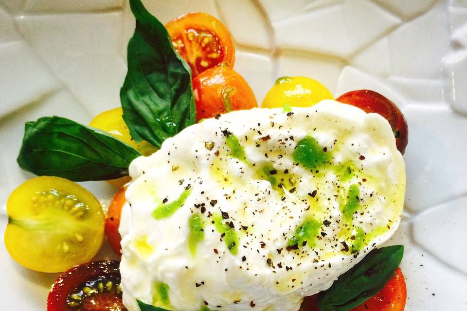 Cherrys con burrata