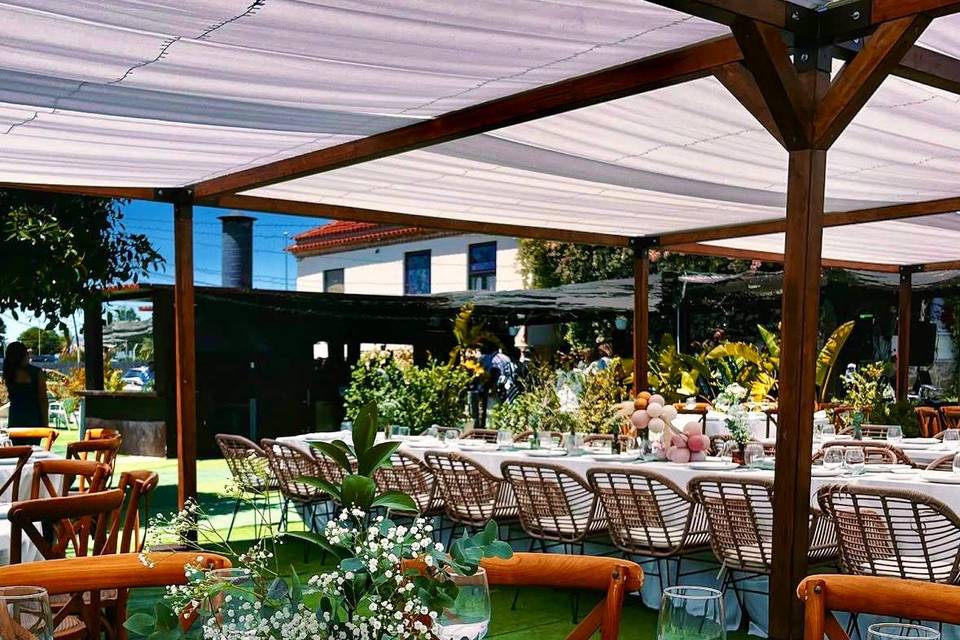 Pérgola de madera