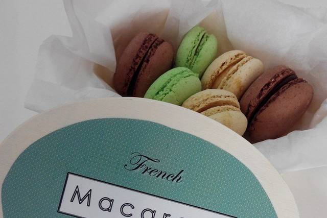 Detalle de macarons para boda
