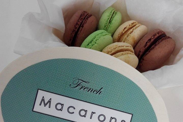 Detalle de macarons para boda