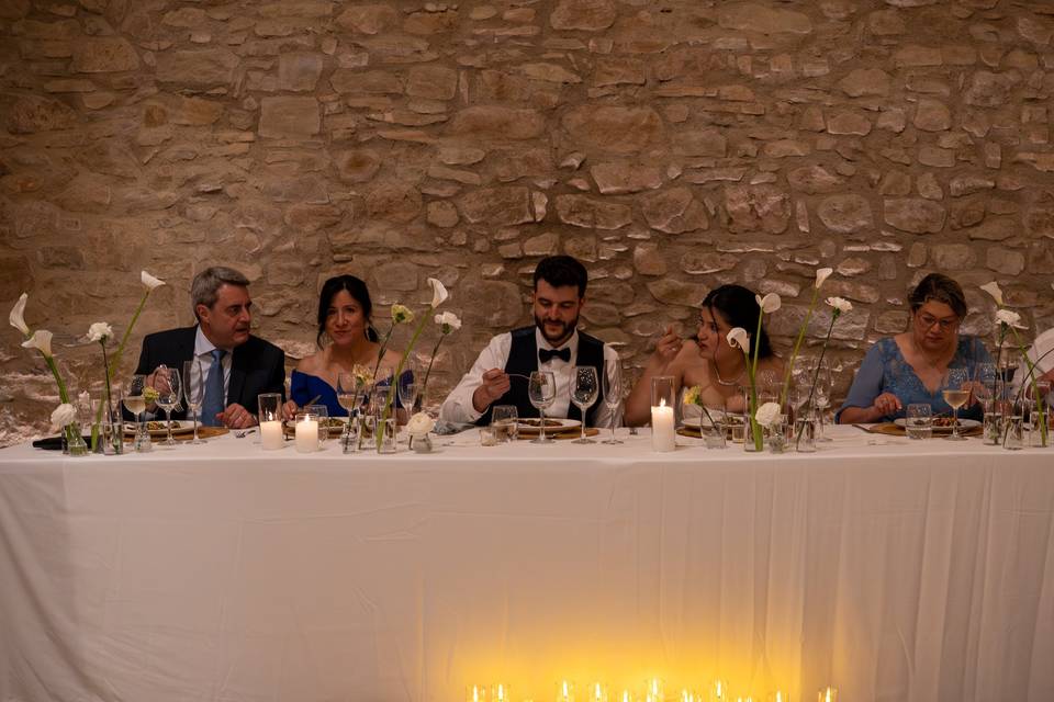 The table