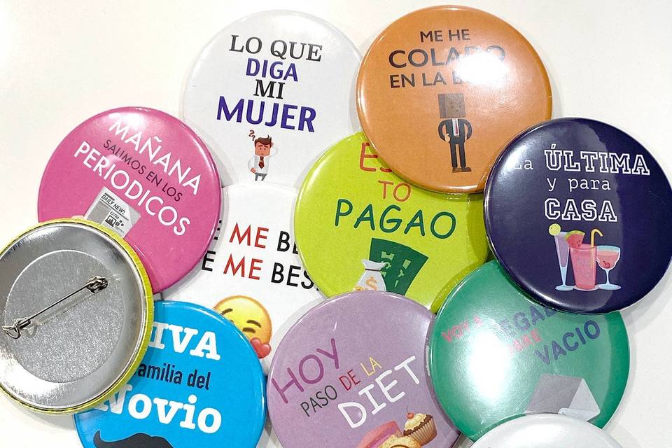 Chapas divertidas para bodas