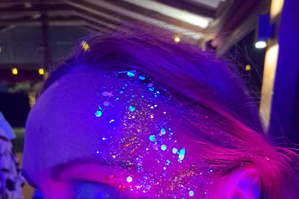 Glitter bar con neon