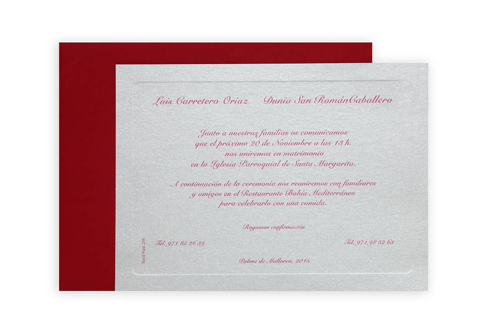 Invitación boda