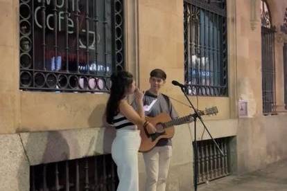 Tocando en Salamanca