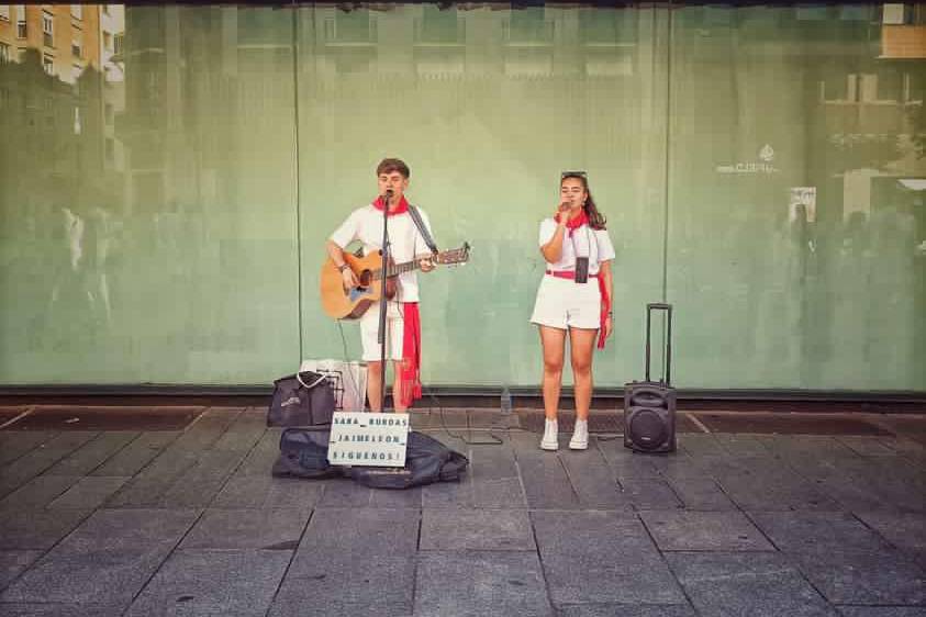 Tocando en San Fermín