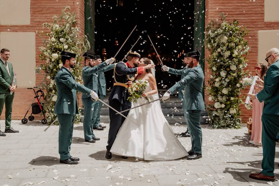 SALIDA DE LOS NOVIOS EL ARROZ