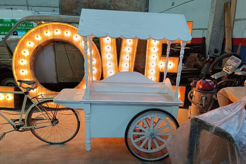 Carrito para candy bar