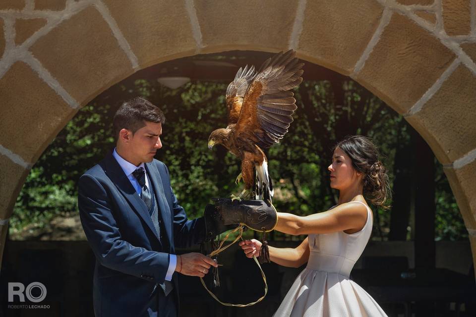 Boda con un águila