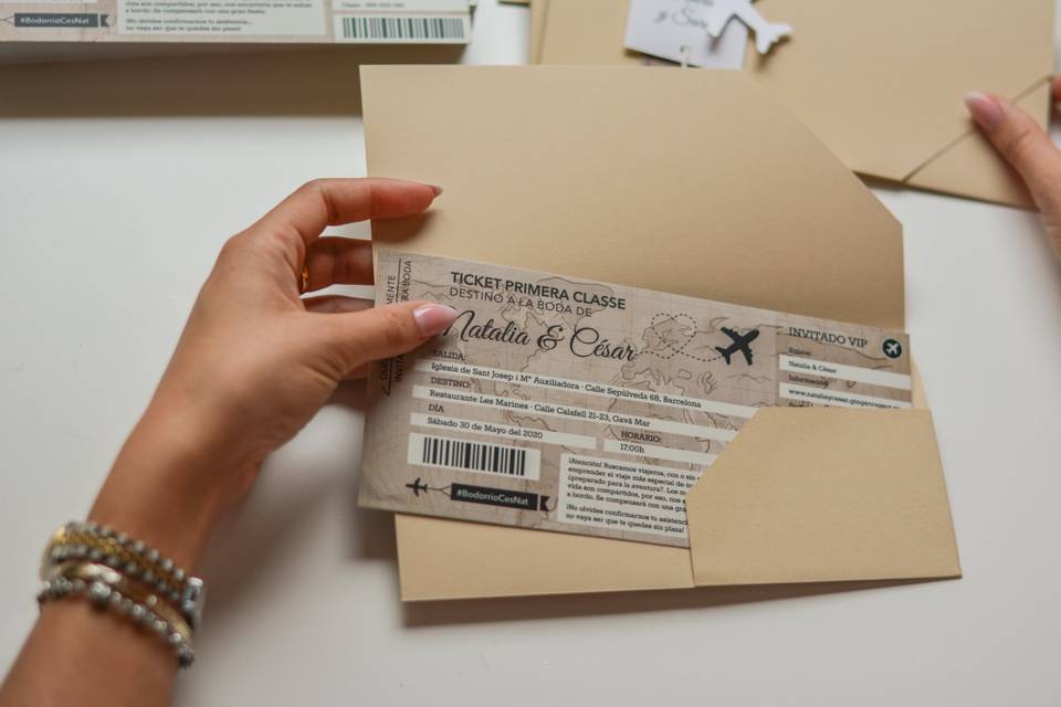 Invitación Boarding Pass