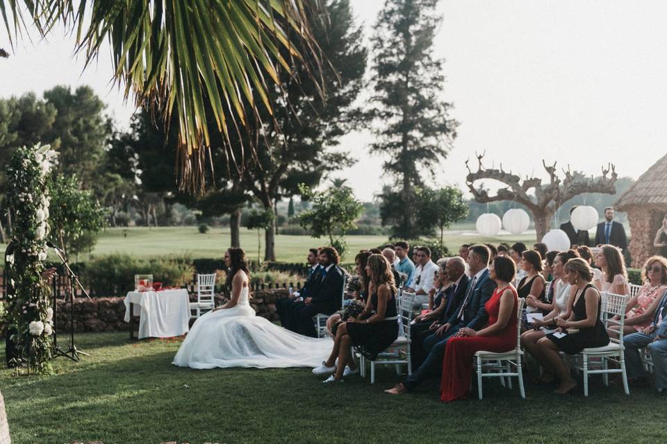 Ceremonia frente golf