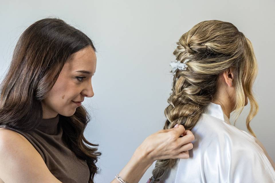 Retoques finales del cabello