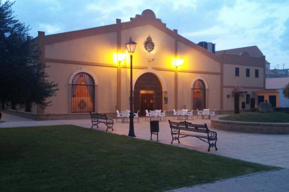 Terraza a la tardecer