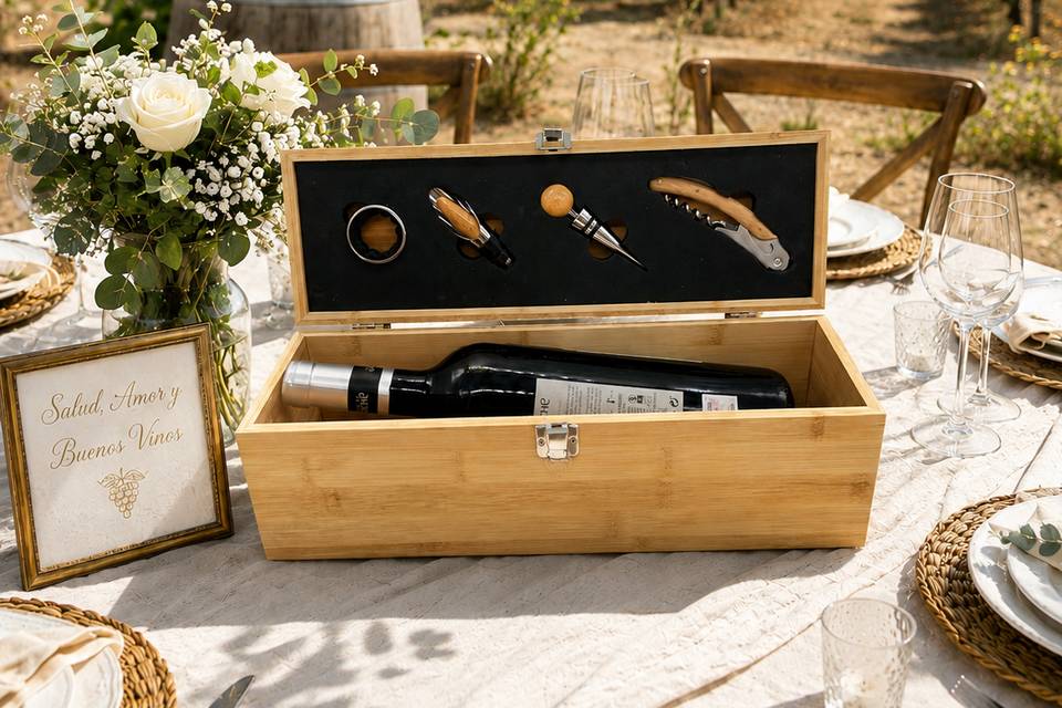 Caja de vino delux