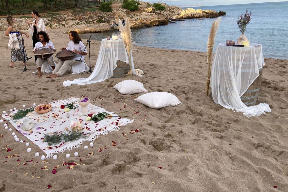 Ceremonia en la playa