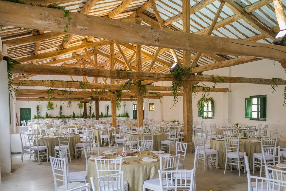 Boda rústica en verde