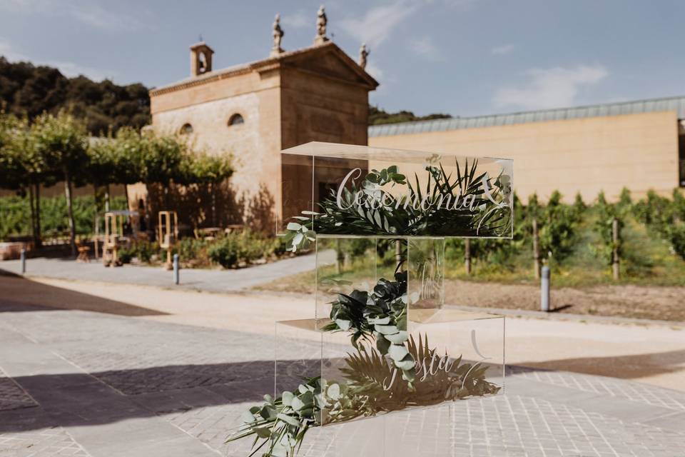 Boda entre viñedos