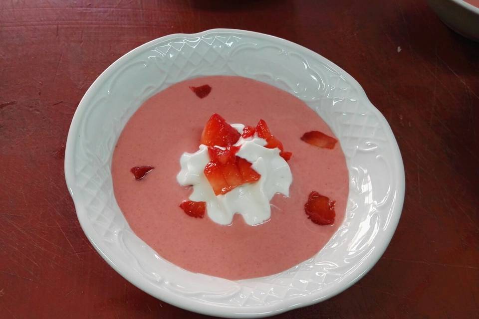 Gazpacho de fresas