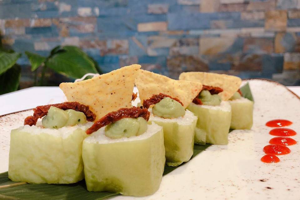 Roll vegano mexicano