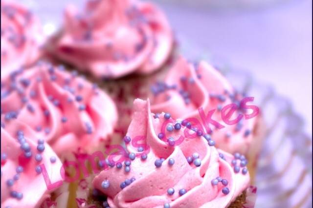 Mini cupcakes de fresa