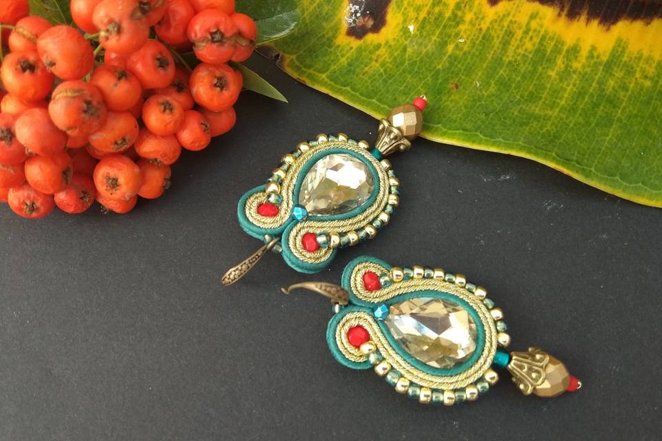 Pendientes pequeños soutache