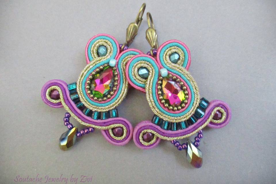 Pendientes multicolor