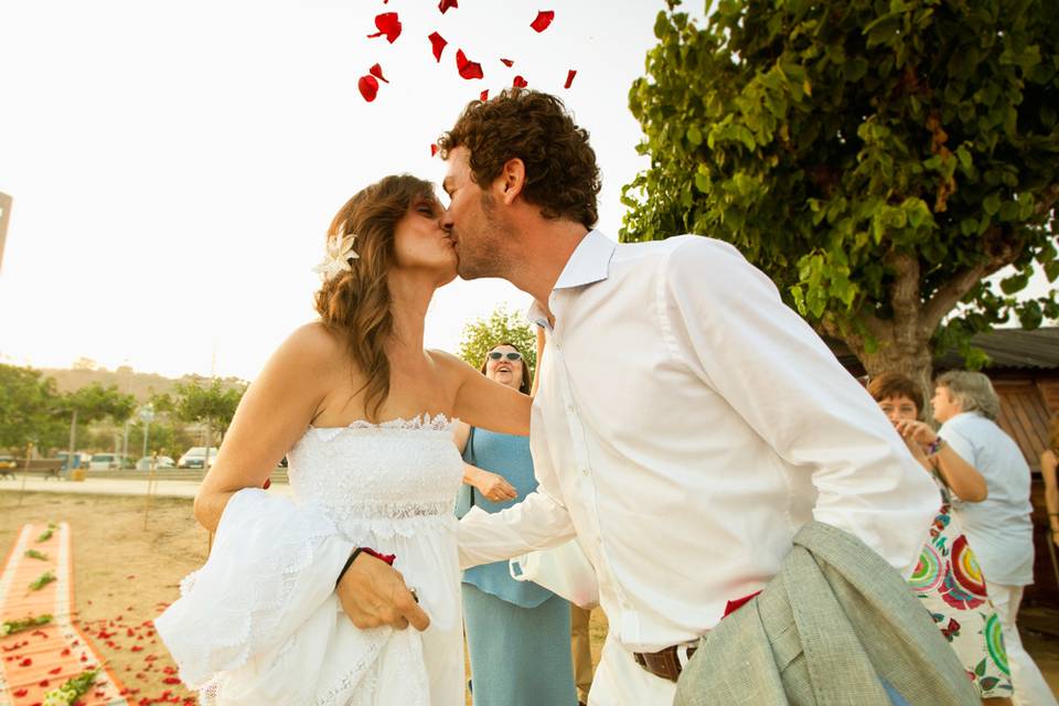 Besos y flores