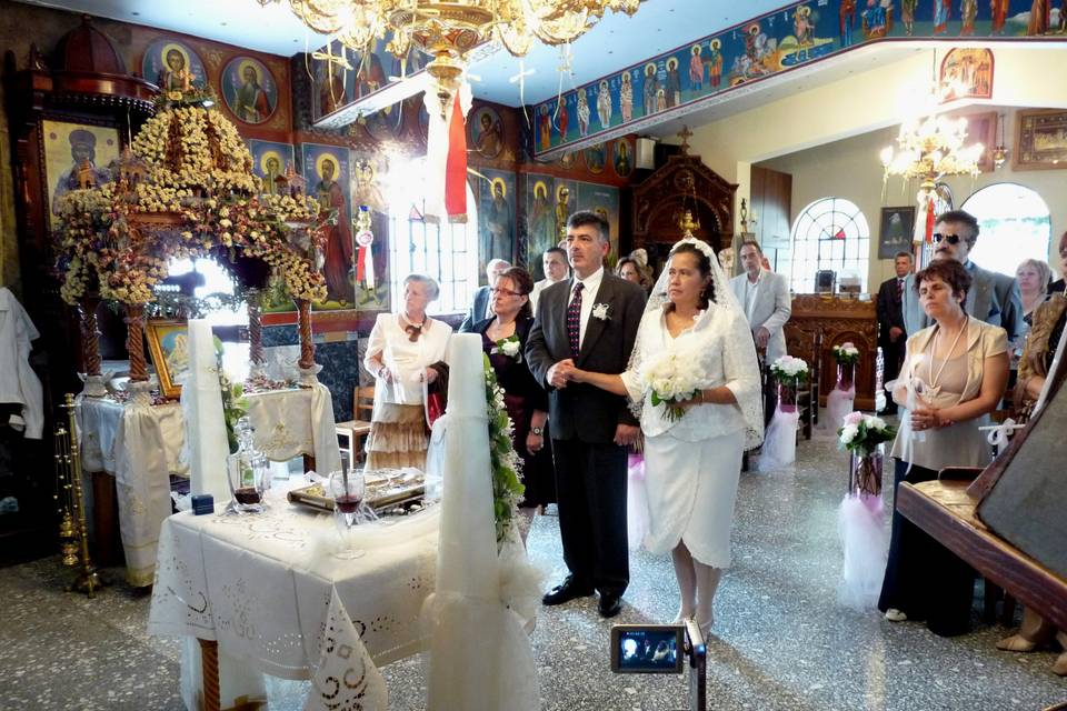 Novia real de una boda griega