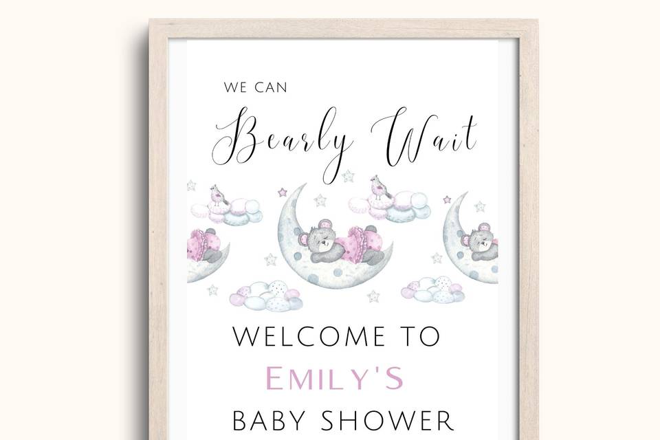 Cartel baby shower