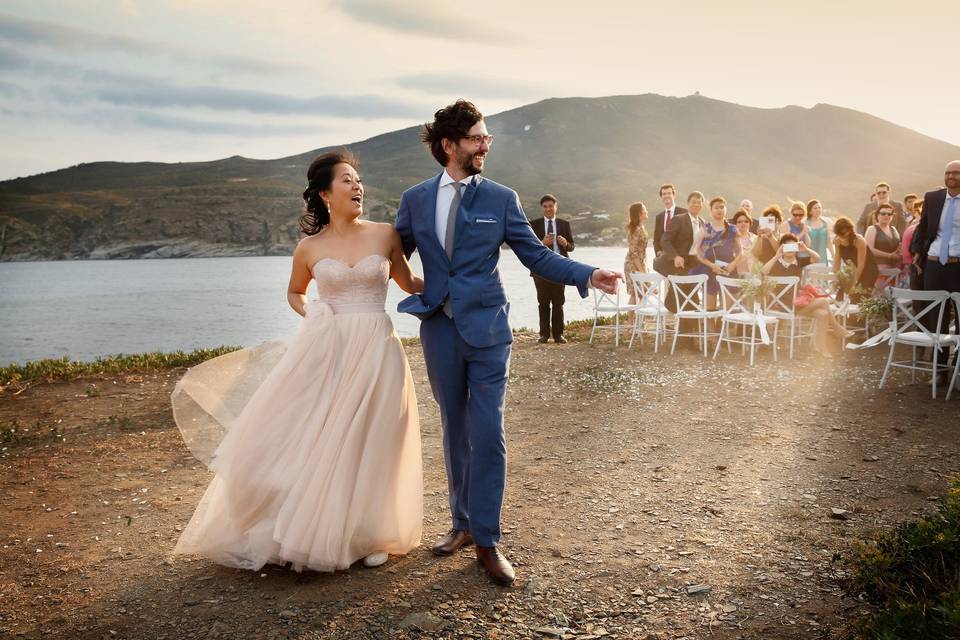 Salida novios de ceremonia