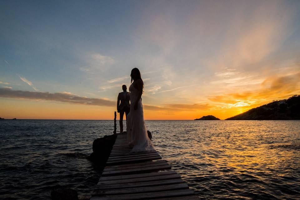 Novios en Ibiza