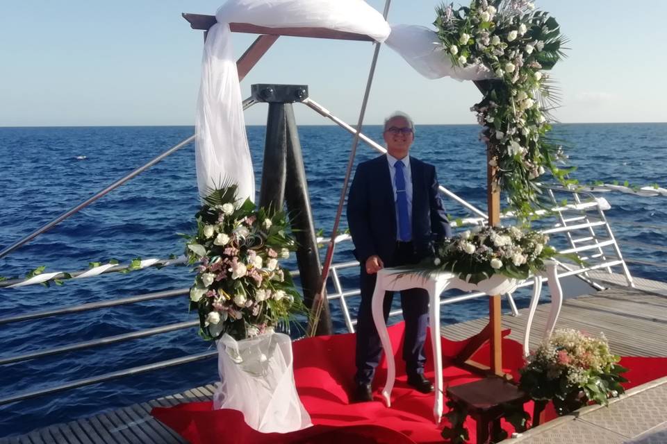 Boda en barco