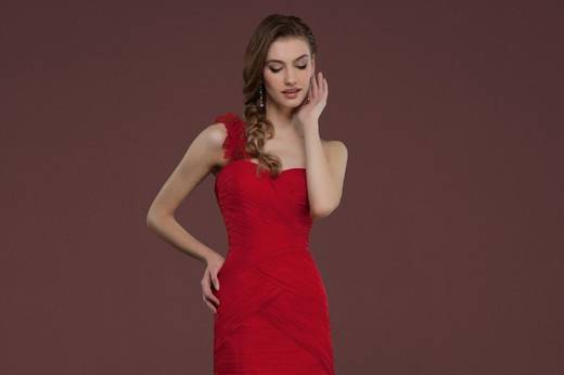 Next STRAPLESS FITTED DRESS - Vestido de tubo - red/rojo 