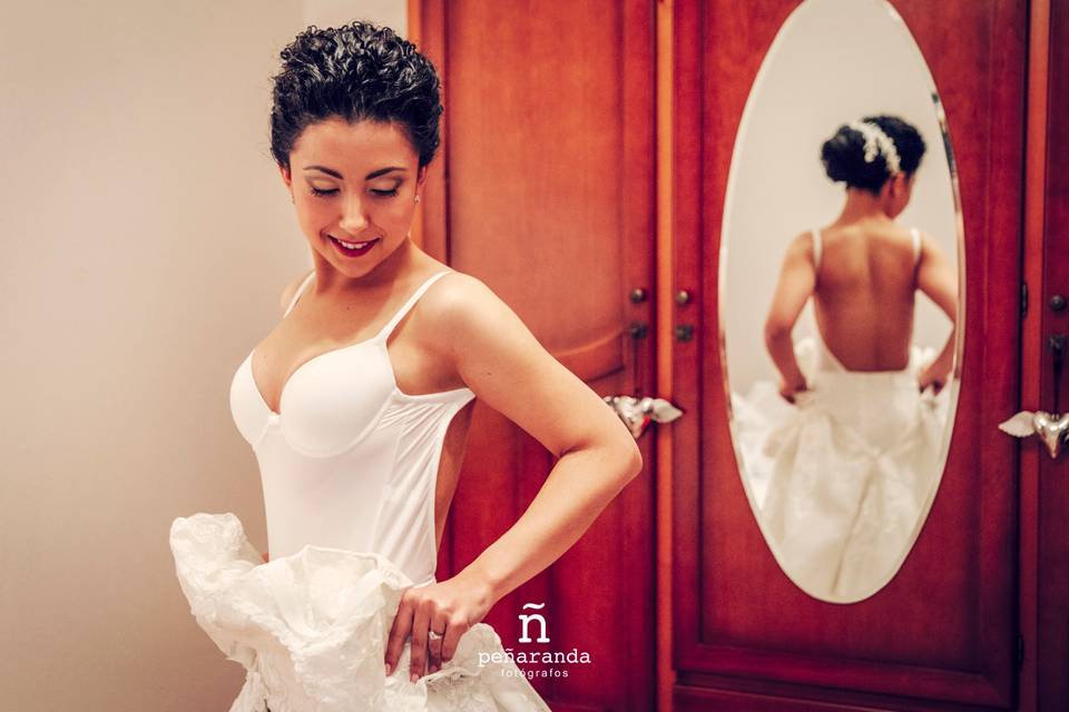 Preparativos de la novia