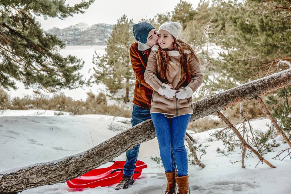 Preboda en la nieve