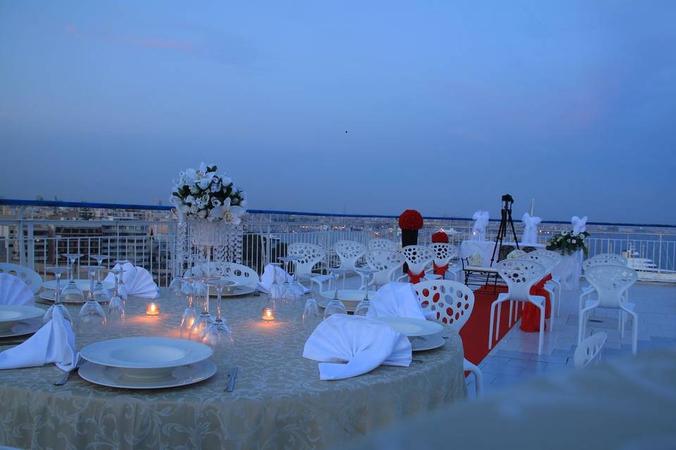 Terraza para banquetes