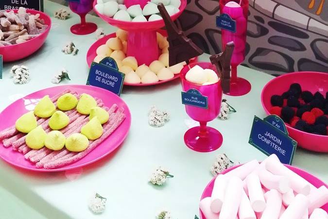 Mesas de dulces decoradas