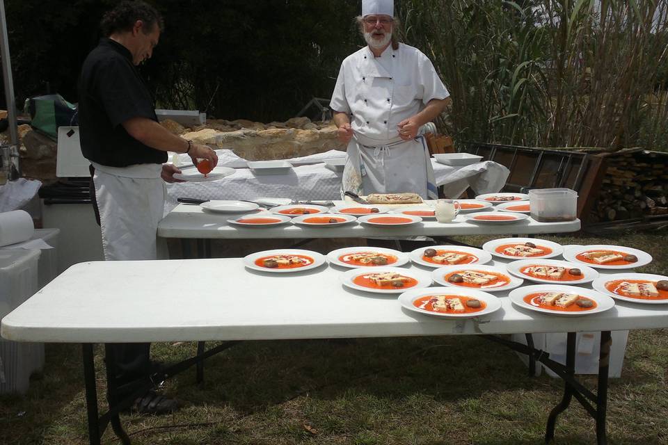 Presentación de los platos