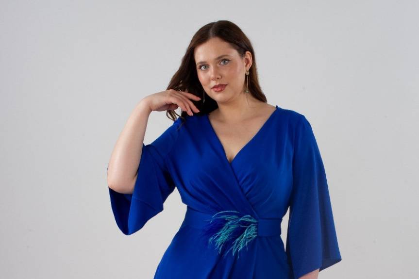 Vestido azulón talla curvy