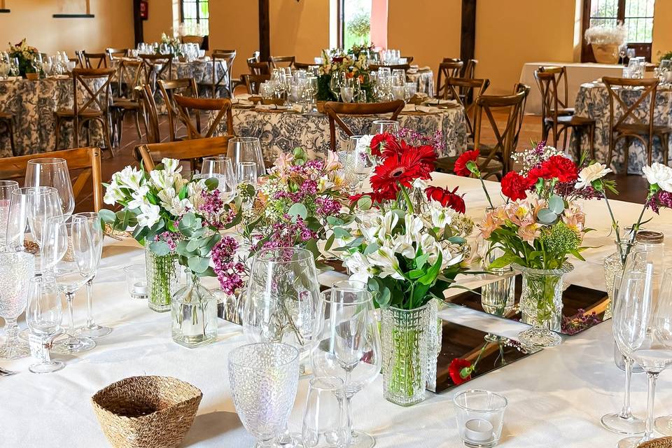 Decoración mesas